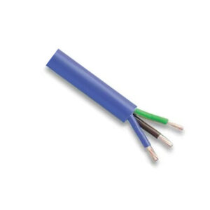 3183YA 3-Core Arctic Grade Mains Cable, 1.50mm, 16A, Blue, 50m