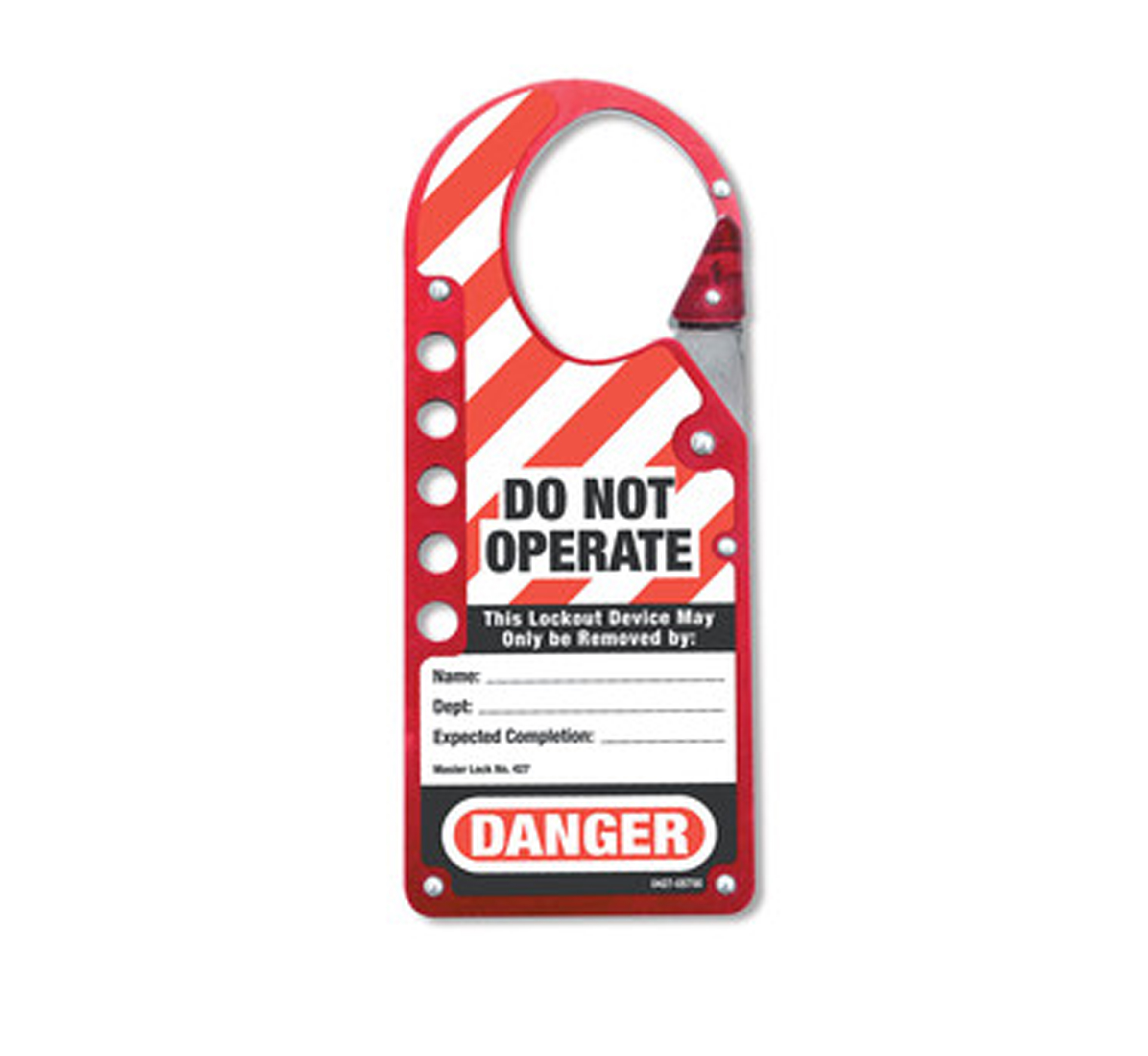 Labelled Snap on hasp