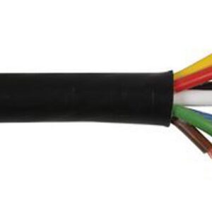 7-Core Automotive Cable, 1mm2, Black