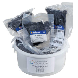 Nylon Cable Ties Kit: ACTKIT5-600 Ties Black version