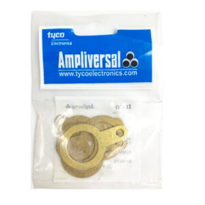 Armoured Red Cable Brass Earth Tags 25mm 5Pack