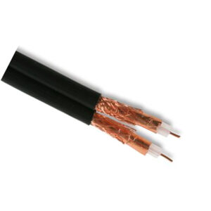 Twin Digital Satellite Coaxial Black 100m