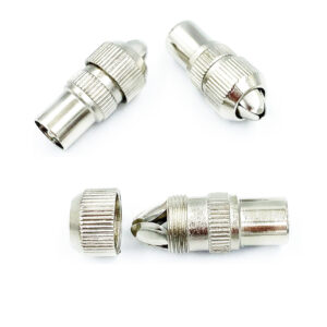 1 X TV Coax Plugs Alloy