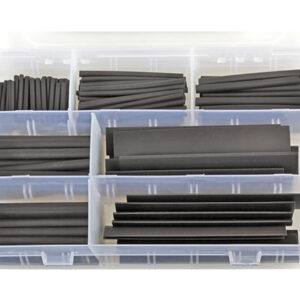 Heatshrink Kit 2:1 Black 150 Pieces