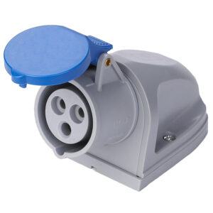 Wall Mount Socket 16A 3P 230V IP44 Blue