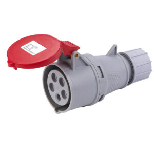 Coupler 32A 5P 400V IP44 Red