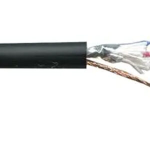Microphone Cable 2 Core Flexible Screened , 46/0.10mm, Black, 100m