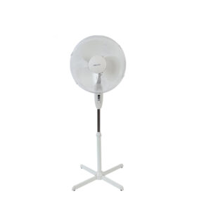 Pedestal Fan 16 inch White, Pallet Minimum 40pcs