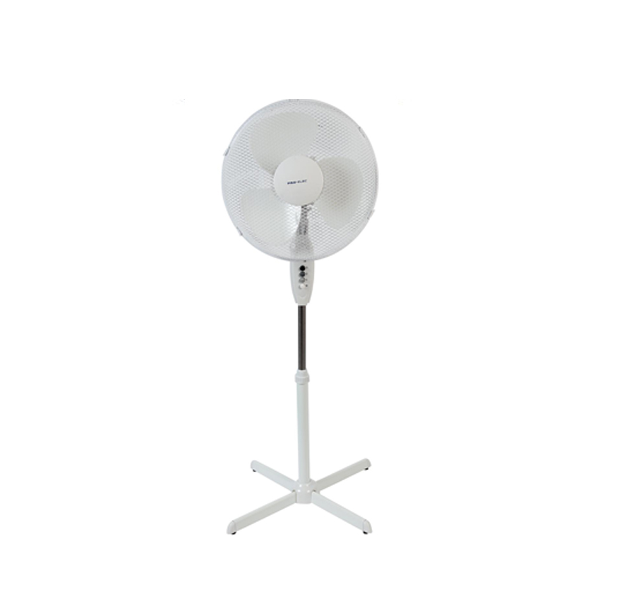 Pedestal Fan 16 inch White, Pallet Minimum 40pcs