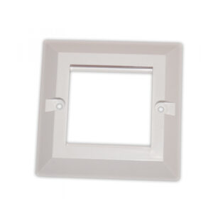 Modular Faceplate Single (Takes 2 Modules) White