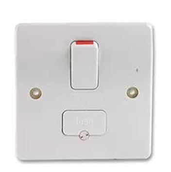 Fused Spur DP Switched White, 13A