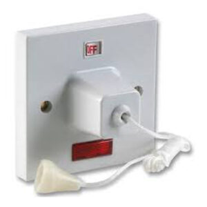 Pull Cord Ceiling Switch with Neon 1.5m, 45A