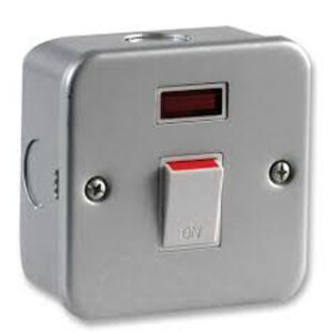 20A Double Pole Metal Clad Switch with Neon
