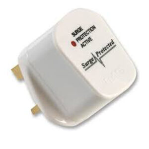 UK Mains Plug Surge Protected