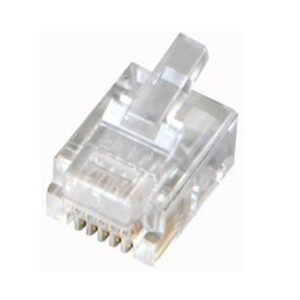 RJ12 Plug Round Entry 10 Pack