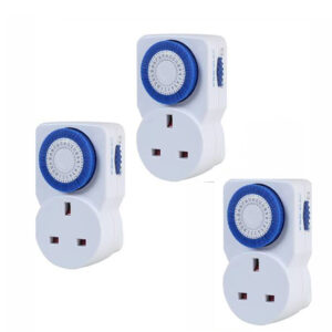 24 Hour Mechanical Timer  Mini 3 Pack